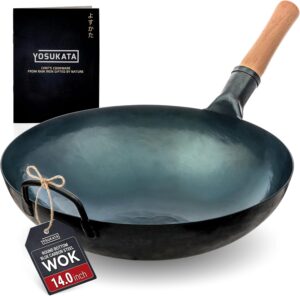 YOSUKATA 14” Blue Carbon Steel Wo...