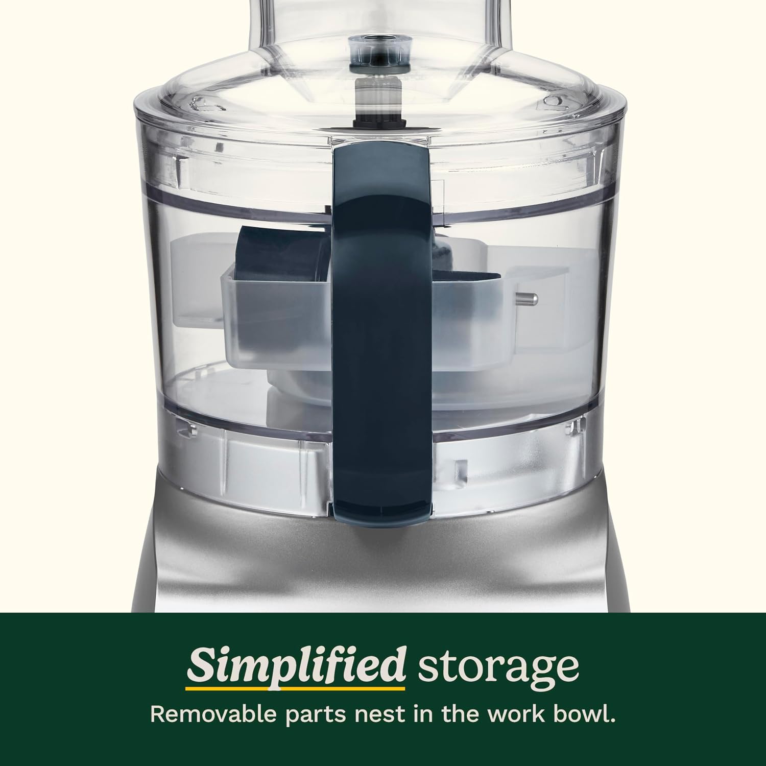 Cuisinart 5‑Cup Chop & Shred Food Processor, Compact Food Chopper, Easy‑Store Design, Silver FP-5 - Image 4