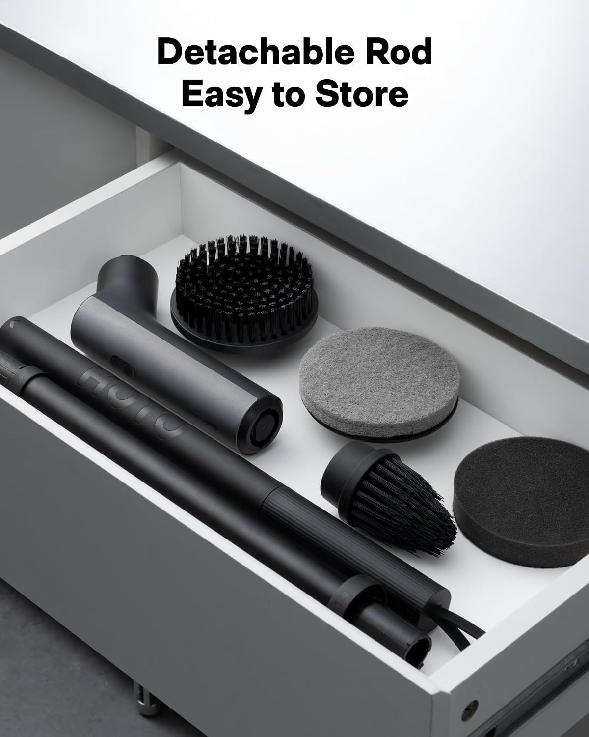 HOTO Swift™ Easycare Cordless Electric Spin Scrubber, for Bathroom, Tile - Image 8