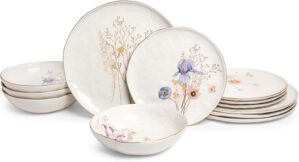 Sango 12-Piece Luxury Porcelain Din...