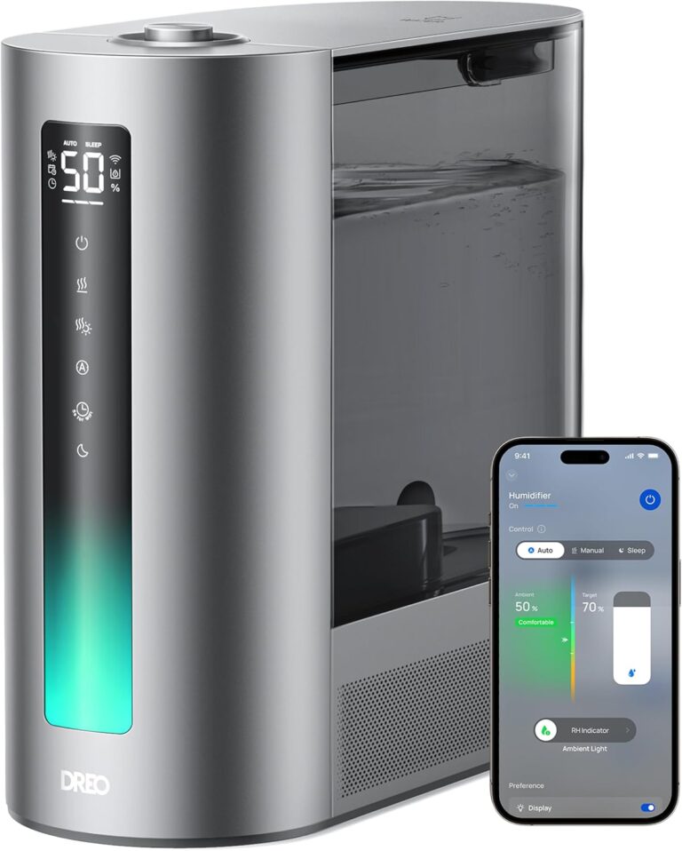 DREO 6L Smart Humidifiers for Bedroom, Warm & Cool Mist for Large Room