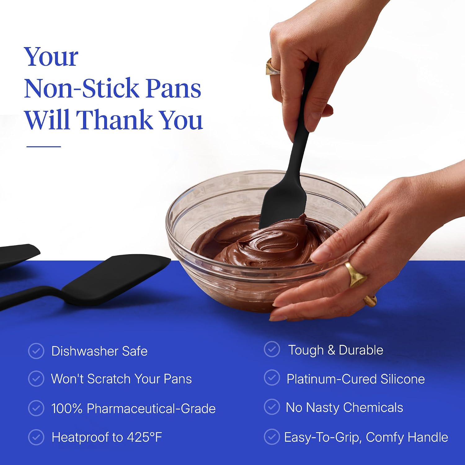 GIR: 5-Piece Silicone Ultimate Kitchen Utensils Set – Black - Image 4