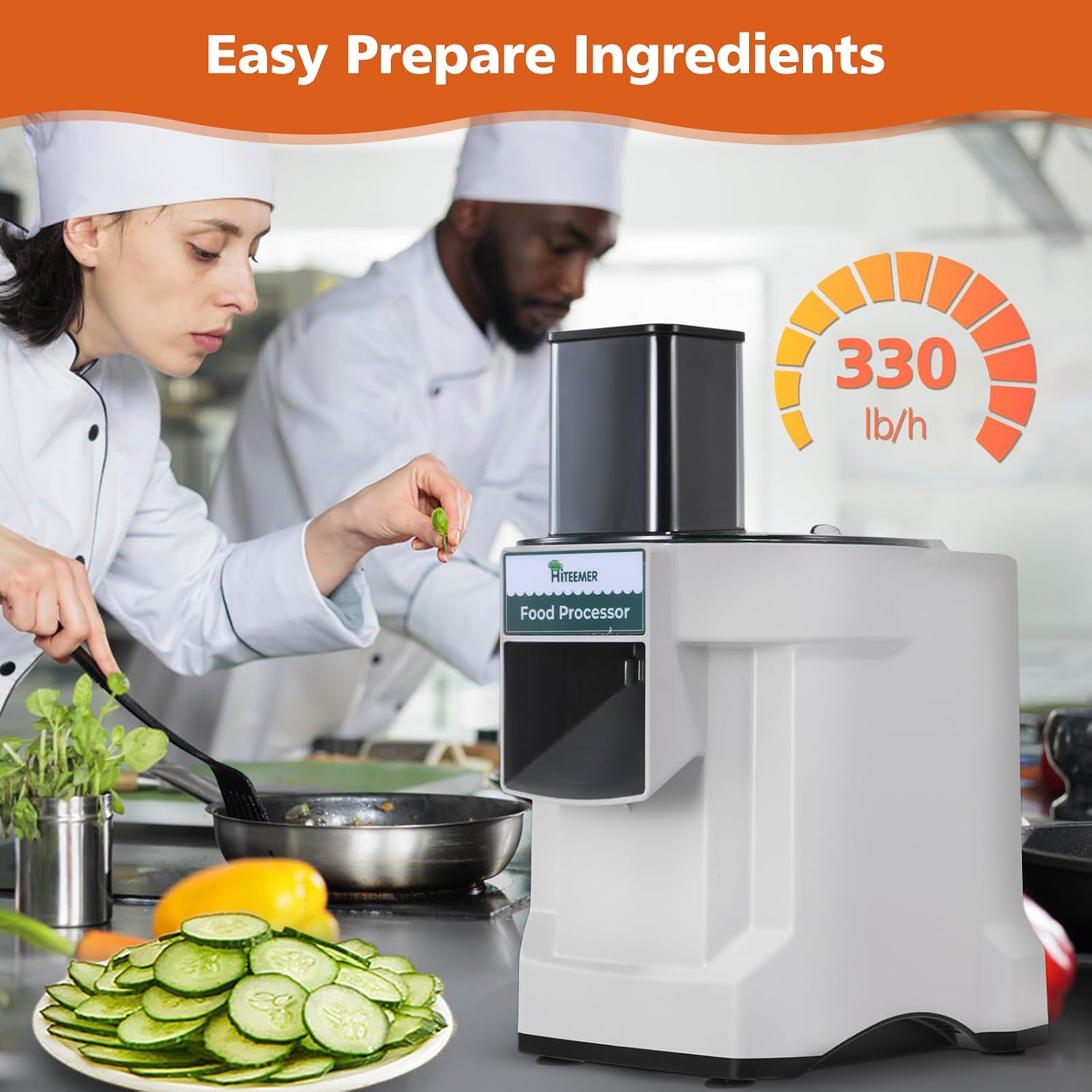 5 in 1 Electric Vegetable Chopper, Commercial Vegetable Dicer - Image 8