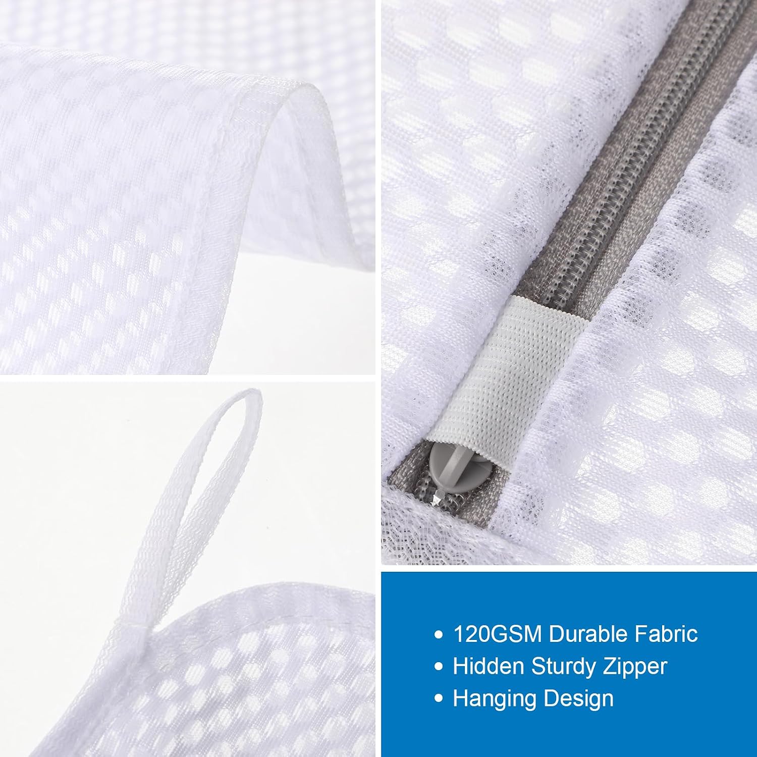 6-Pack Durable Honeycomb Mesh Laundry Bags for Delicates, 12 x 16 Inches - Image 6
