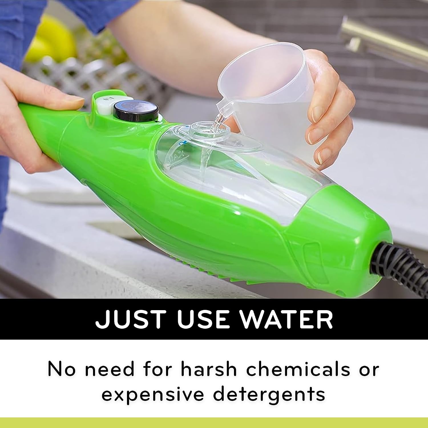 H2O X5 Steam Mop & Handheld Steam Cleaner | 5-in-1 Floor Steamer | Hardwood, Tile & Laminate Cleaner | Carpet Glider Included | Grout, Window & Garment Attachments - Image 3