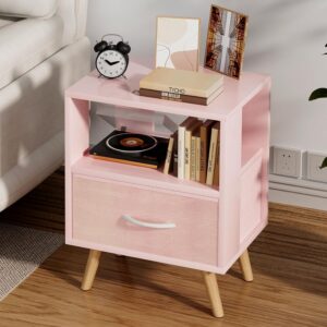 Aenuert Night Stand, Pink Kids Nigh...