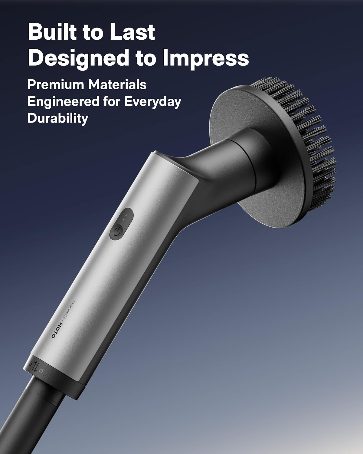 HOTO Swift™ Easycare Cordless Electric Spin Scrubber, for Bathroom, Tile - Image 3