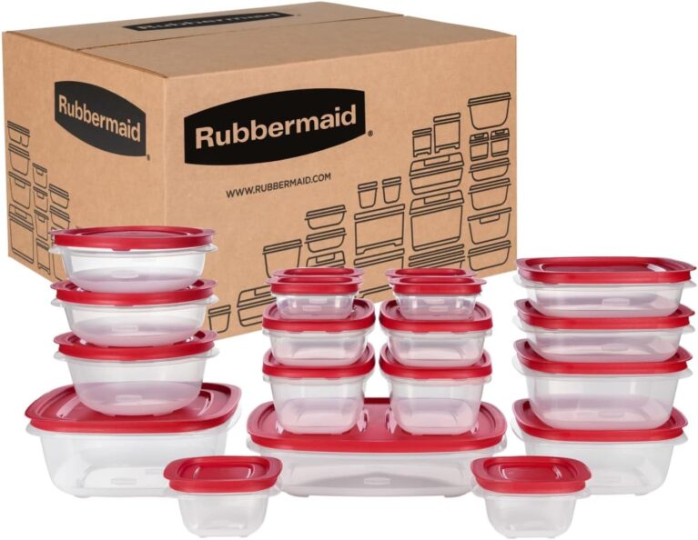 Rubbermaid EasyStore Containers, 38-Piece Set, Food Storage Containers, Food Storage Containers with Lids