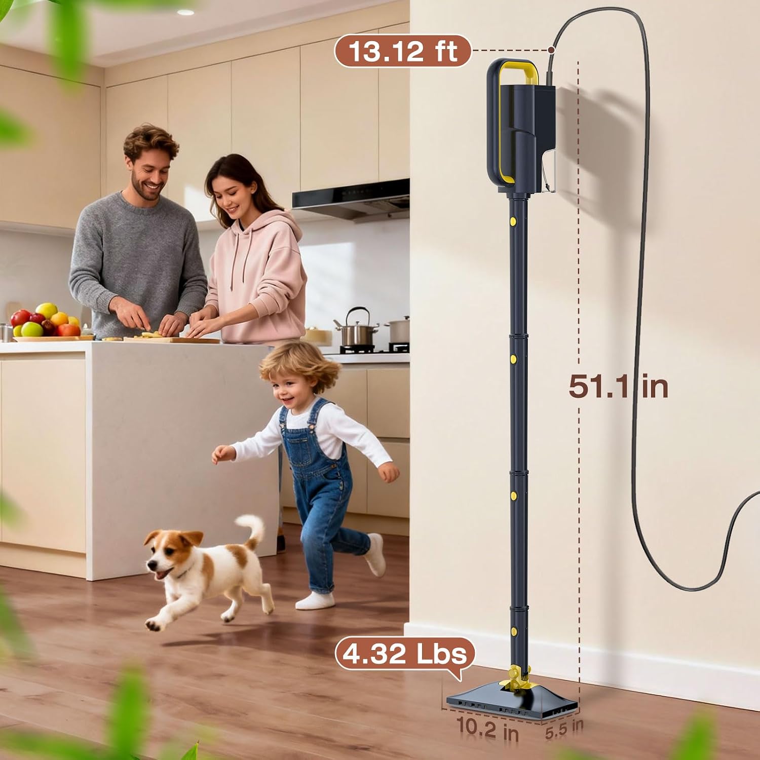 10-in-1 Steam Cleaner, Detachable Handheld Steam Mop for Multi-Surface - Image 8