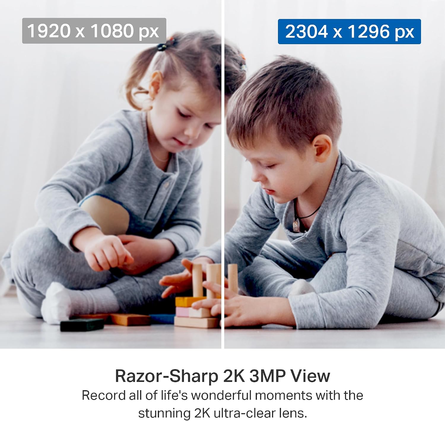 Tapo 2K Pan Tilt Security Camera for Baby Monitor, Dog Camera,C211(2-Pack) - Image 3