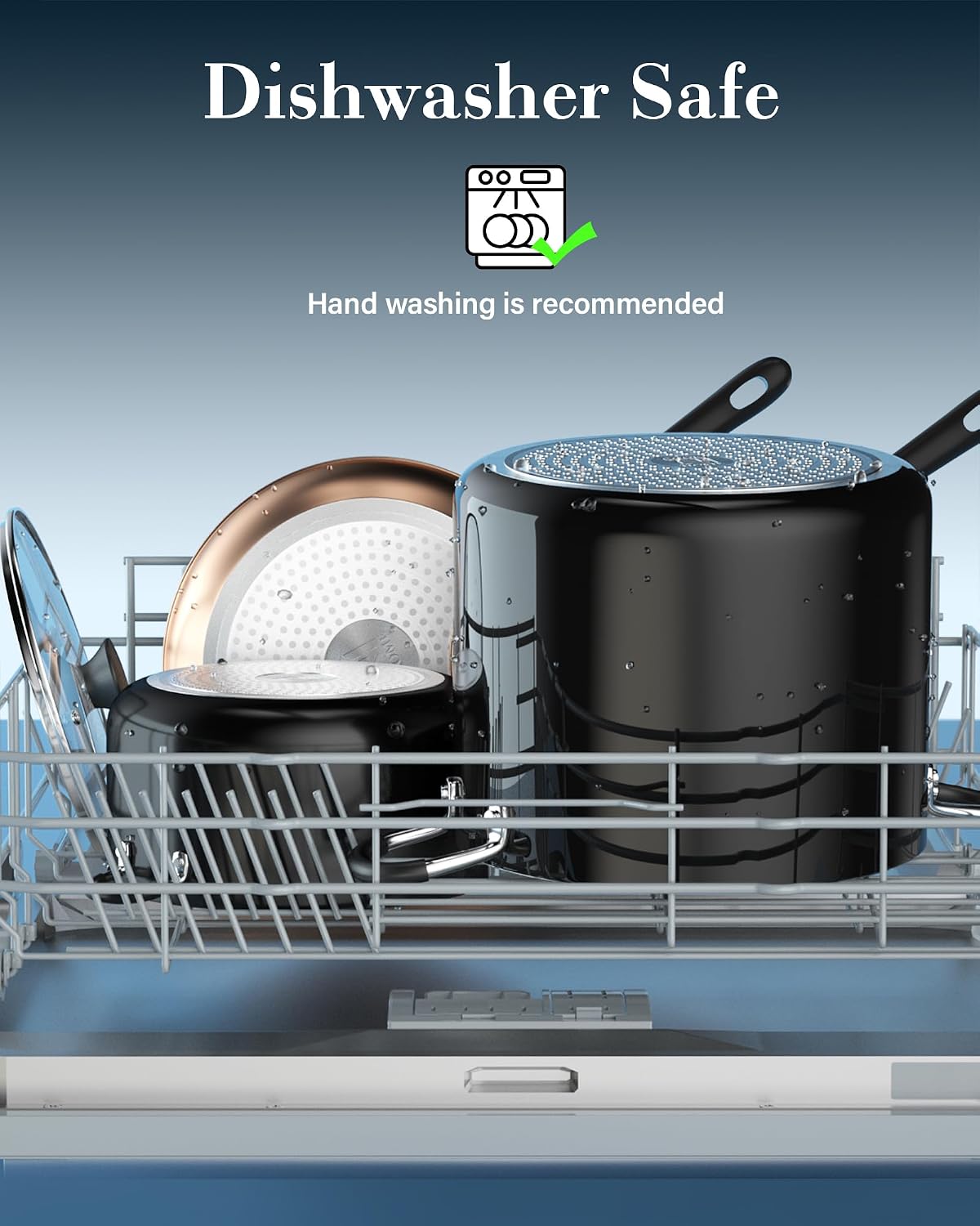 Cook N Home 10.5 Quart Non Stick Stock Pot with Lid, Large Pots for Cooking - Image 7