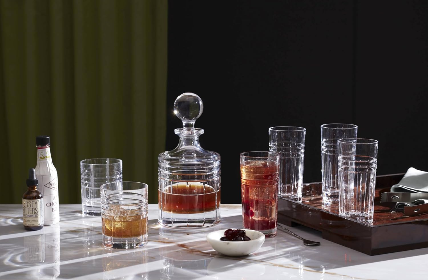 Reed & Barton Tempo Glassware Collection, Hiball Glasses, 14 Oz, Set of 4 - Image 2