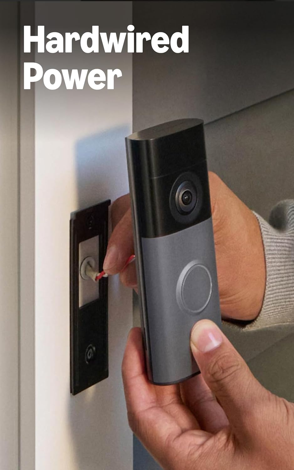Ring Wired Doorbell 2K (newest model), Retinal 2K with wide-angle video, up to 6x Enhanced Zoom, and Two-Way Talk, Speckled Gray - Image 6