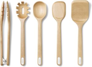 Caraway 5-Piece Wooden Utensil Set,...