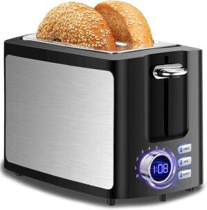 Toaster 2 Slice Wide Slot Toaster B...