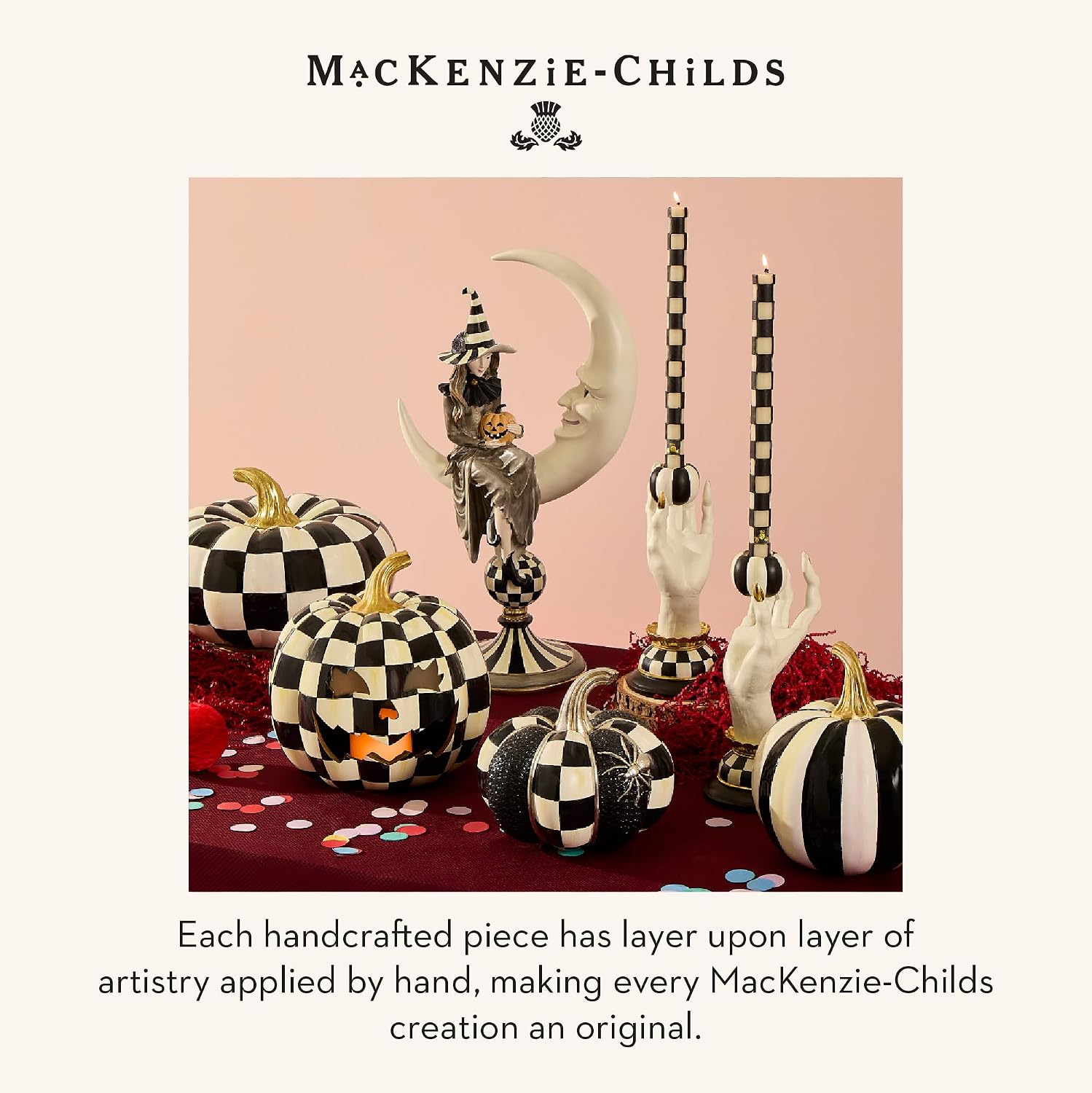 MACKENZIE-CHILDS Resin Witch & Moon Figure, Spellbound - Image 6