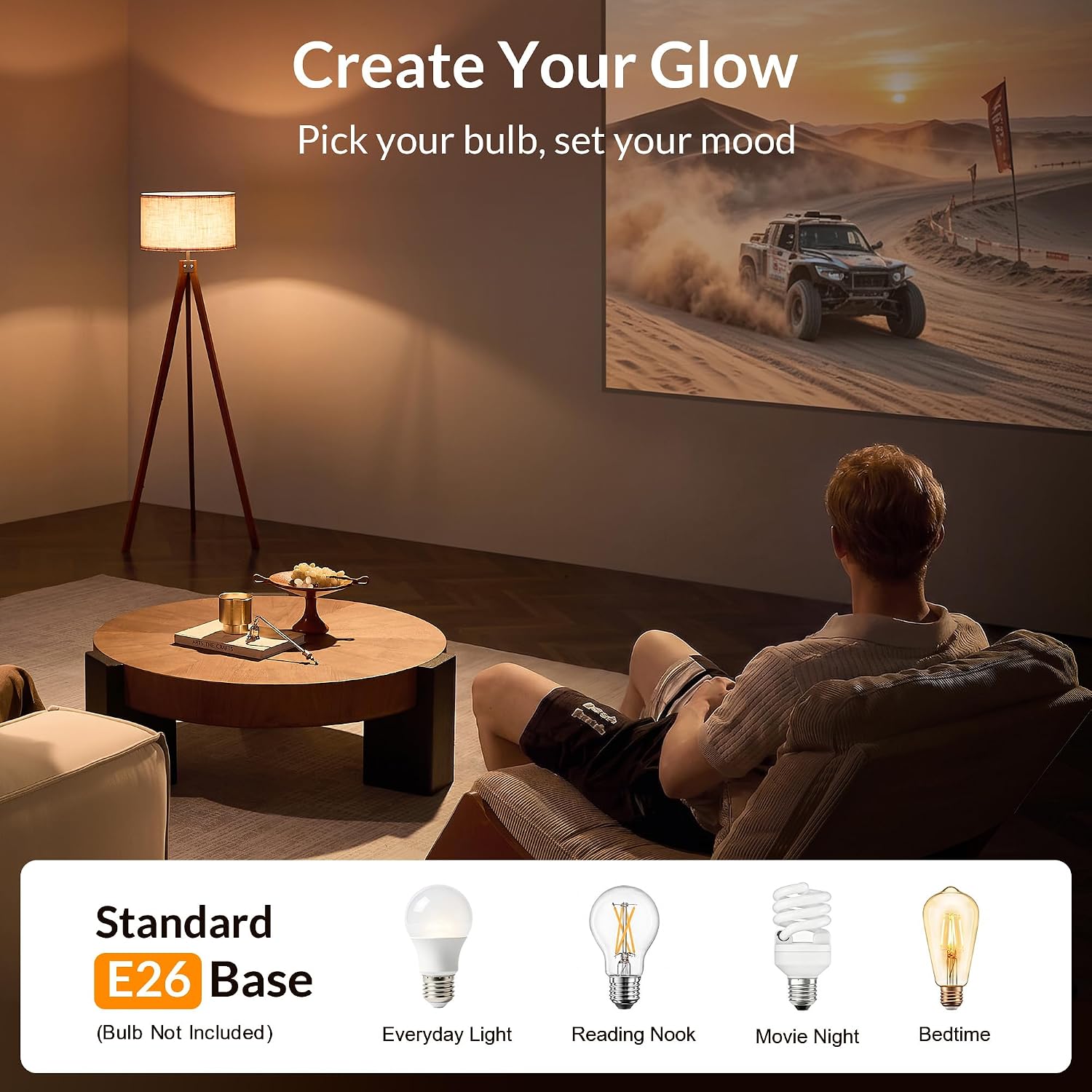 LEPOWER Tripod Floor Lamp Mid Century Modern Standing Lamps for Living Room - Image 7