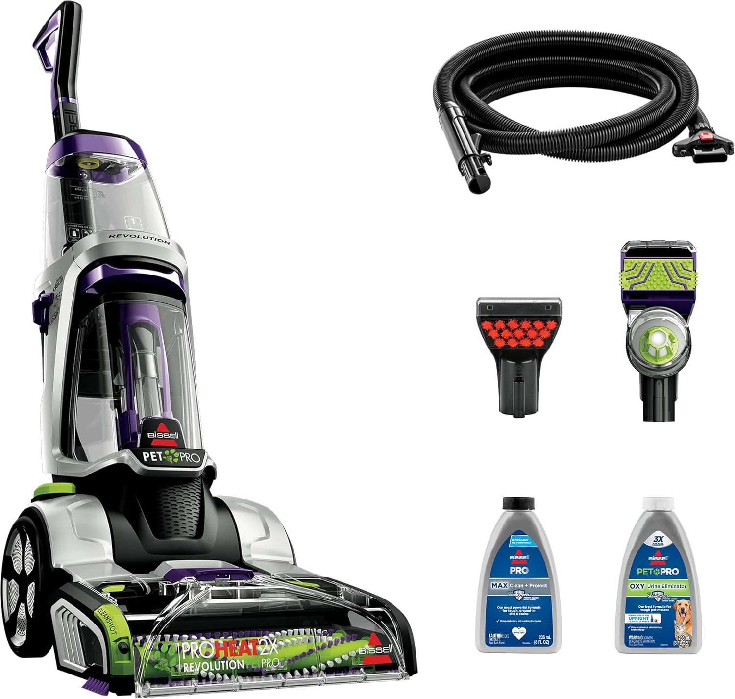 BISSELL ProHeat 2X Revolution Pet Pro Plus Carpet Cleaner, 3588F