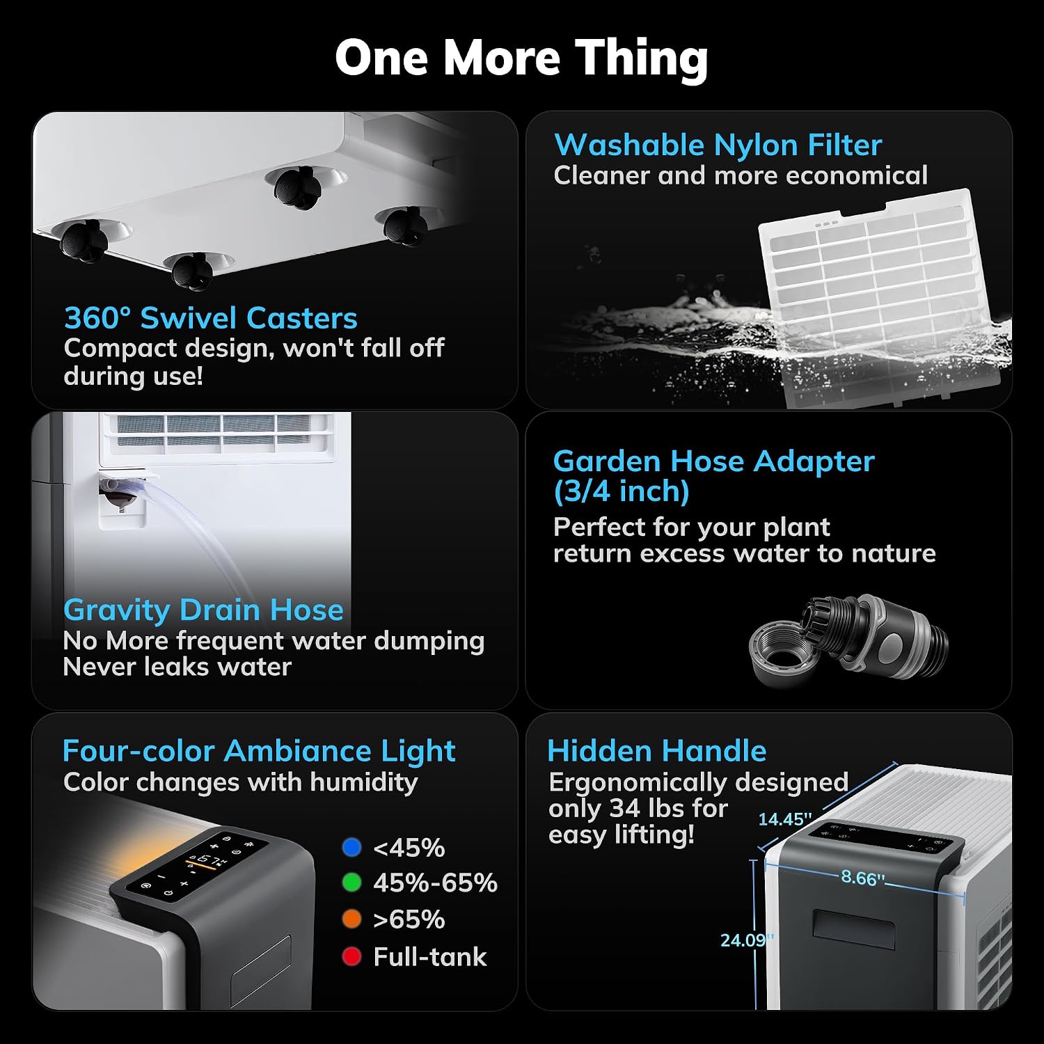 AEOCKY 6000Sq.Ft Commercial Dehumidifier, Energy Star Most Efficient 2024 - Image 7
