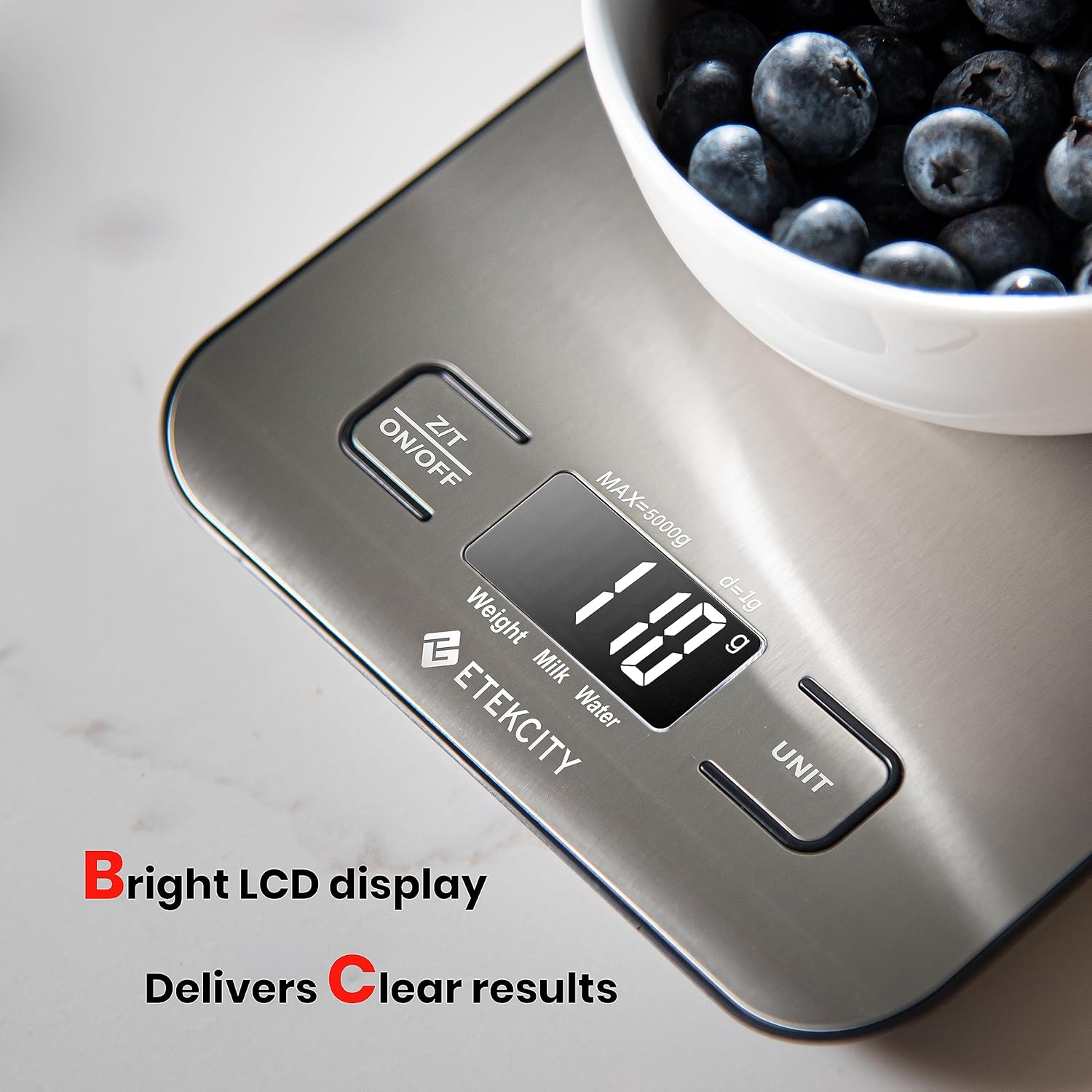 Etekcity Food Kitchen Scale, Digital Grams and Ounces, 11lb - Image 4