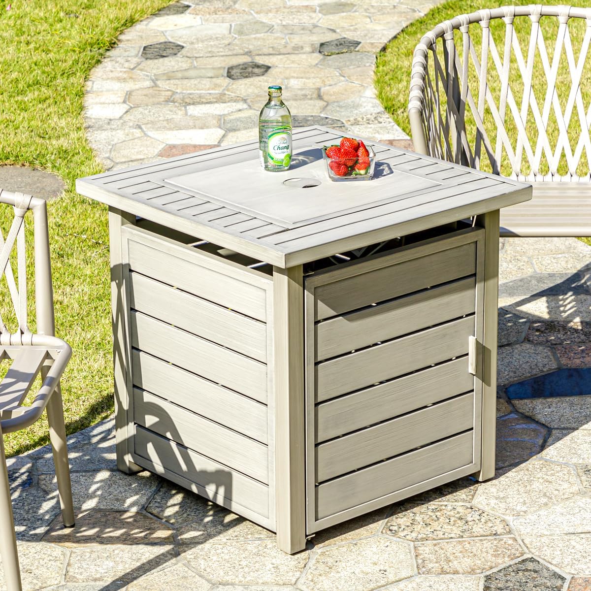 OutVue 28 inch Propane Fire Pit Table, 50000 BTU Gas Fire Pit - Image 2