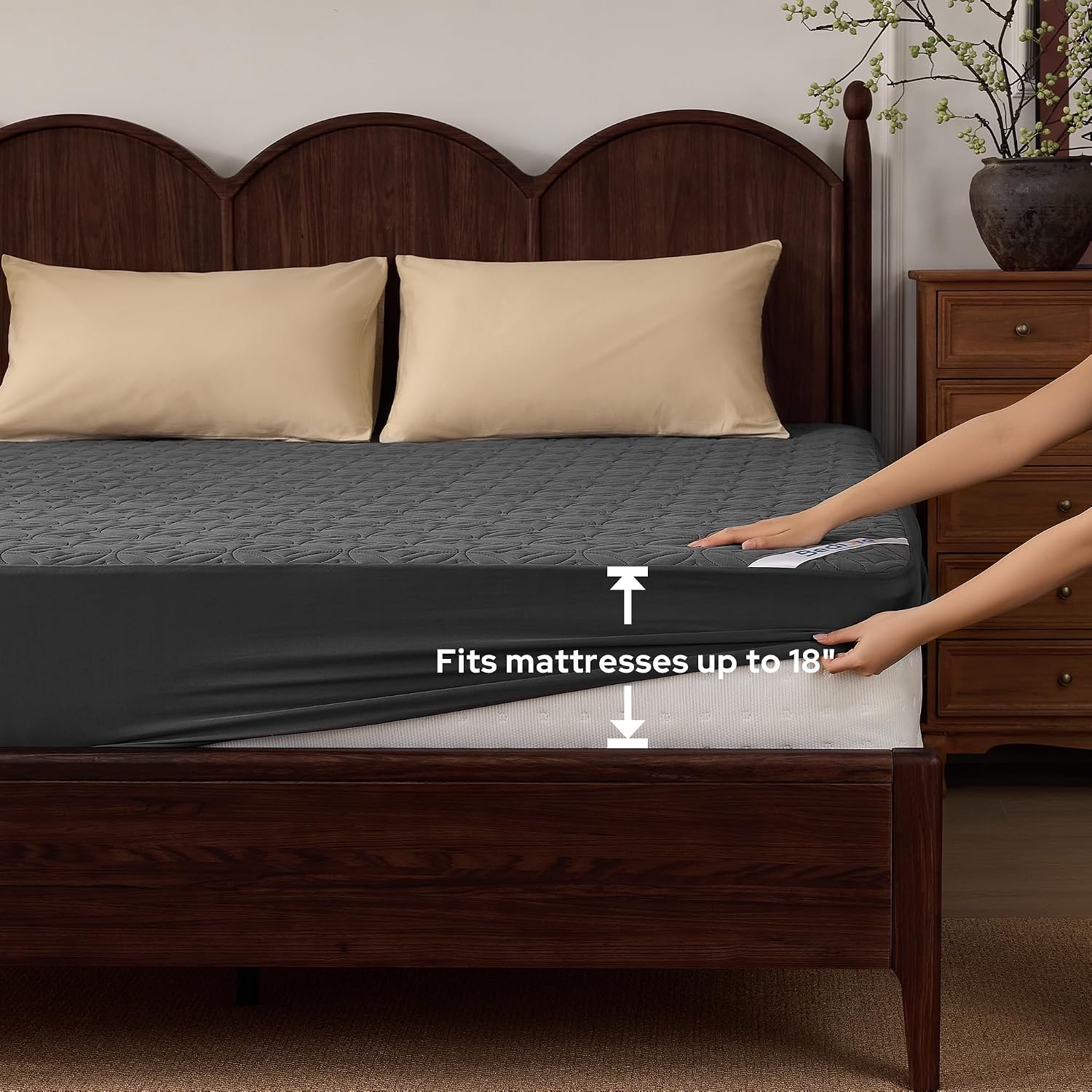 BEDLORE Waterproof Mattress Protector, Queen Size Mattress Pad Noiseless - Image 8