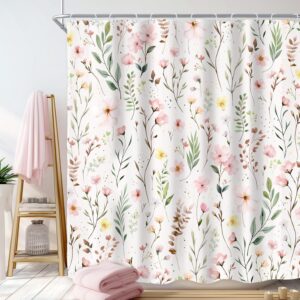 Pink Floral Flower Leaves Spring Bo...