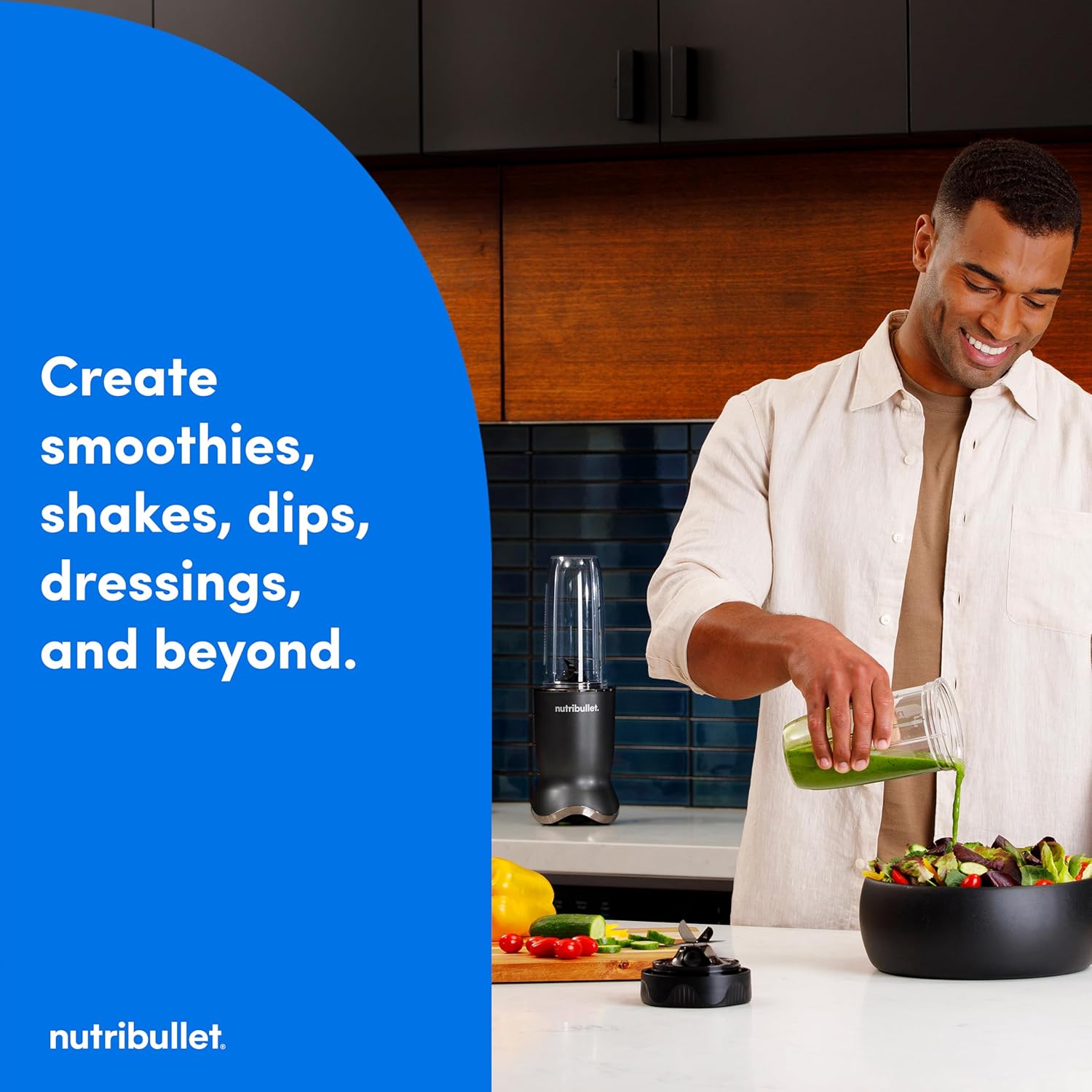 nutribullet® Ultra Personal Blender, 1200W, for Smoothies Shakes & Protein - Quietest Single-Serve Blender with Titanium Coated Blades, 3 BPA-Free Cups (32oz + 24oz), To-Go Lids, Dishwasher Safe, Gray - Image 12