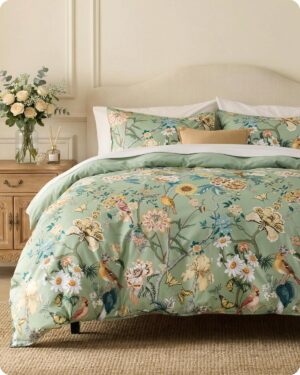 Bedsure PureWoven 100% Cotton Flora...