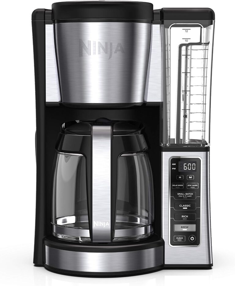 Ninja Fresh Brew Coffee Maker, 12 Cup Glass Carafe, Stainless Steel, CE251
