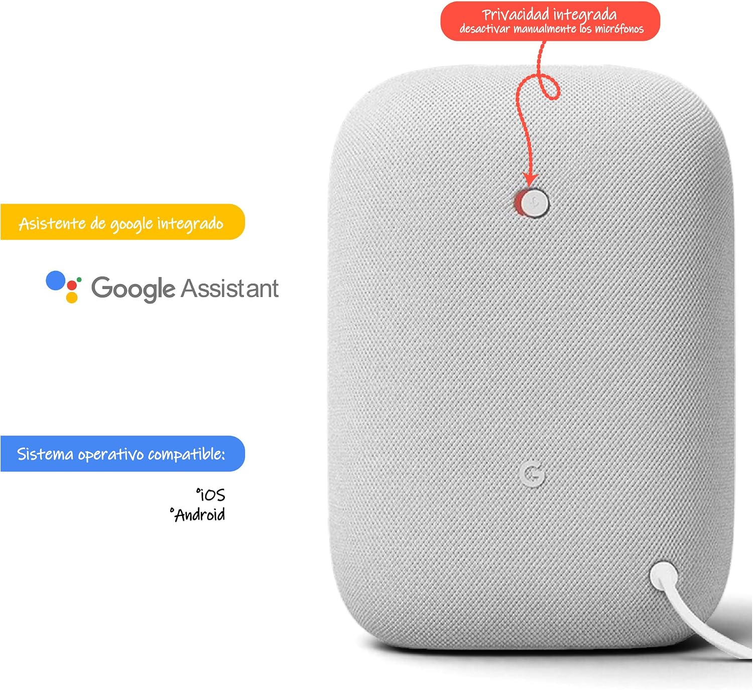 Google Nest Audio (3-Pack) Smart Speakers – Multi-Room Wireless Home Speaker Bundle with Bluetooth, Wi-Fi, Assistant, Stereo Sound, Voice Control & Smart Home Integration - Image 6