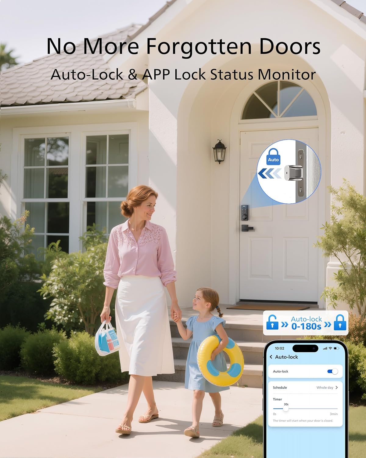 Philips WiFi Keypad Deadbolt with Handle, Built-in WiFi, APP Remote Control - Image 7