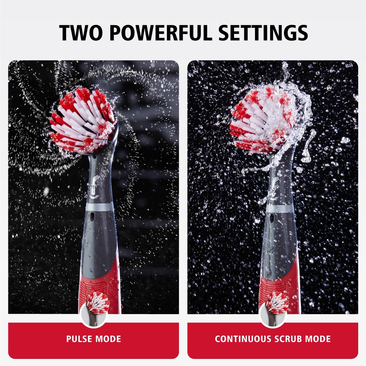 Rubbermaid Reveal Power Scrubber 18-Piece Kit, Cordless Electric Battery Powered Scrub Brush, Water Resistant, for Home/Kitchen/Bathroom/Grout/Tile/Shower/Tub - Image 5