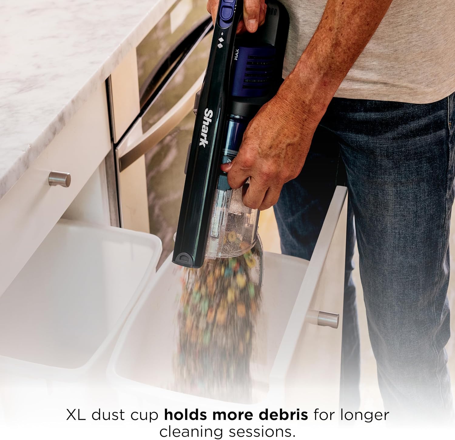 Shark Pet Cordless Stick Vacuum, Grey, IX141 - Image 7