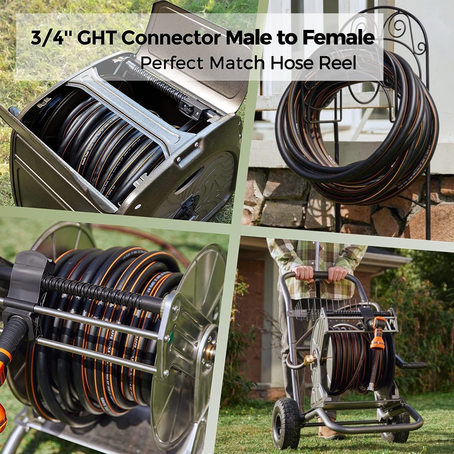 Giraffe Tools Garden Hose 5/8", 75ft Water Hose Heavy Duty - Image 7