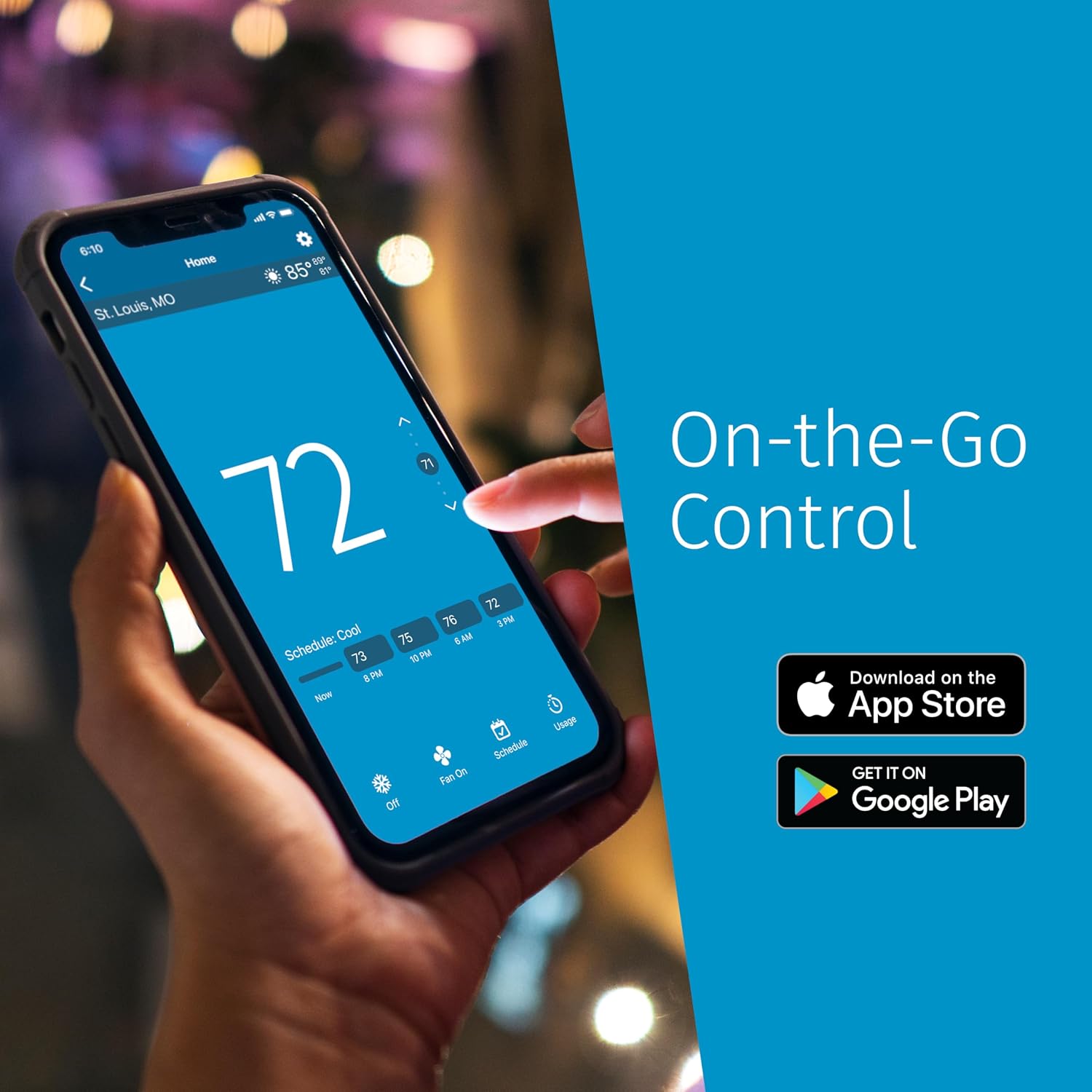 Sensi Smart Thermostat, Wi-Fi, DIY, Alexa, Energy Star Certified, ST55 - Image 11
