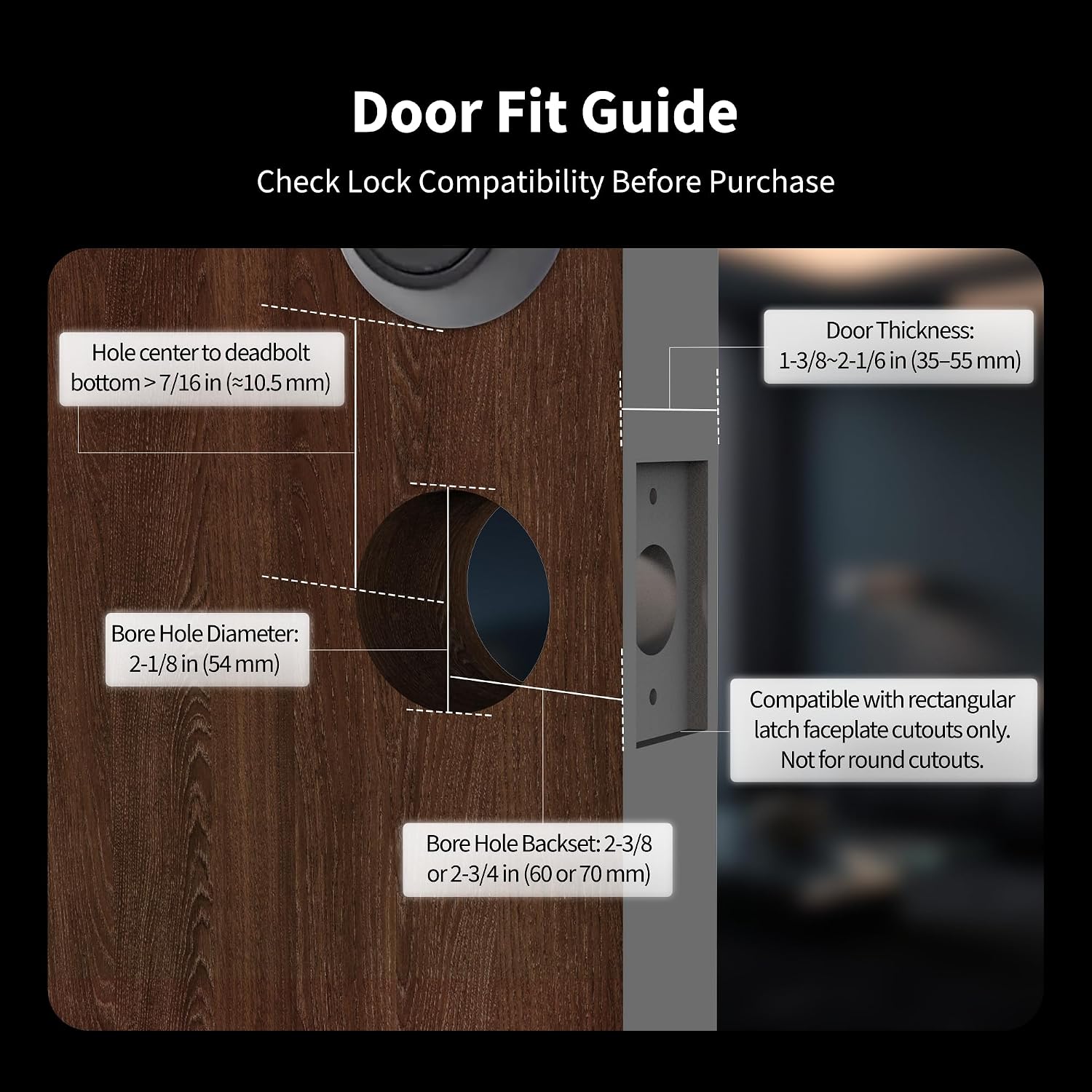 Aqara Smart Lock with Handle U300, Apple Home Key, Smart Lever Lock, Black - Image 6