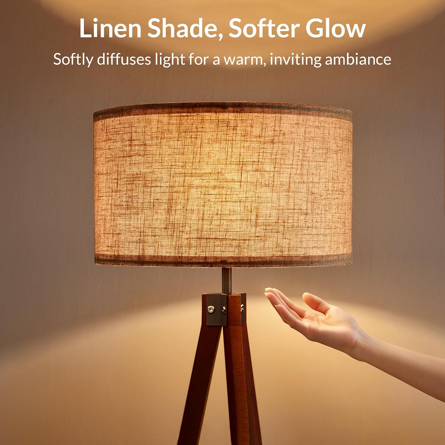 LEPOWER Tripod Floor Lamp Mid Century Modern Standing Lamps for Living Room - Image 4