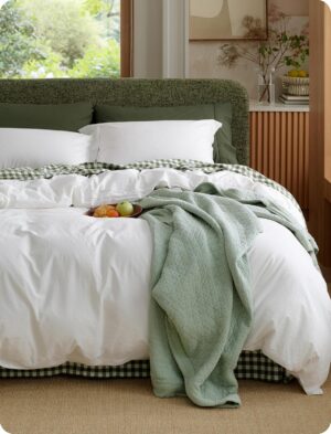 Bedsure PureWoven 100% Washed Cotto...