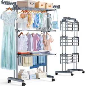 Upgraded 4-Tier Clothes Drying Rack...