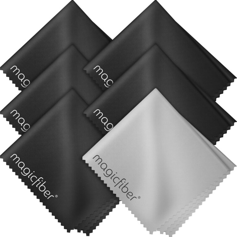 MagicFiber Microfiber Cleaning Cloth, Glasses Cleaner, Eyeglass Wipes, 6pk