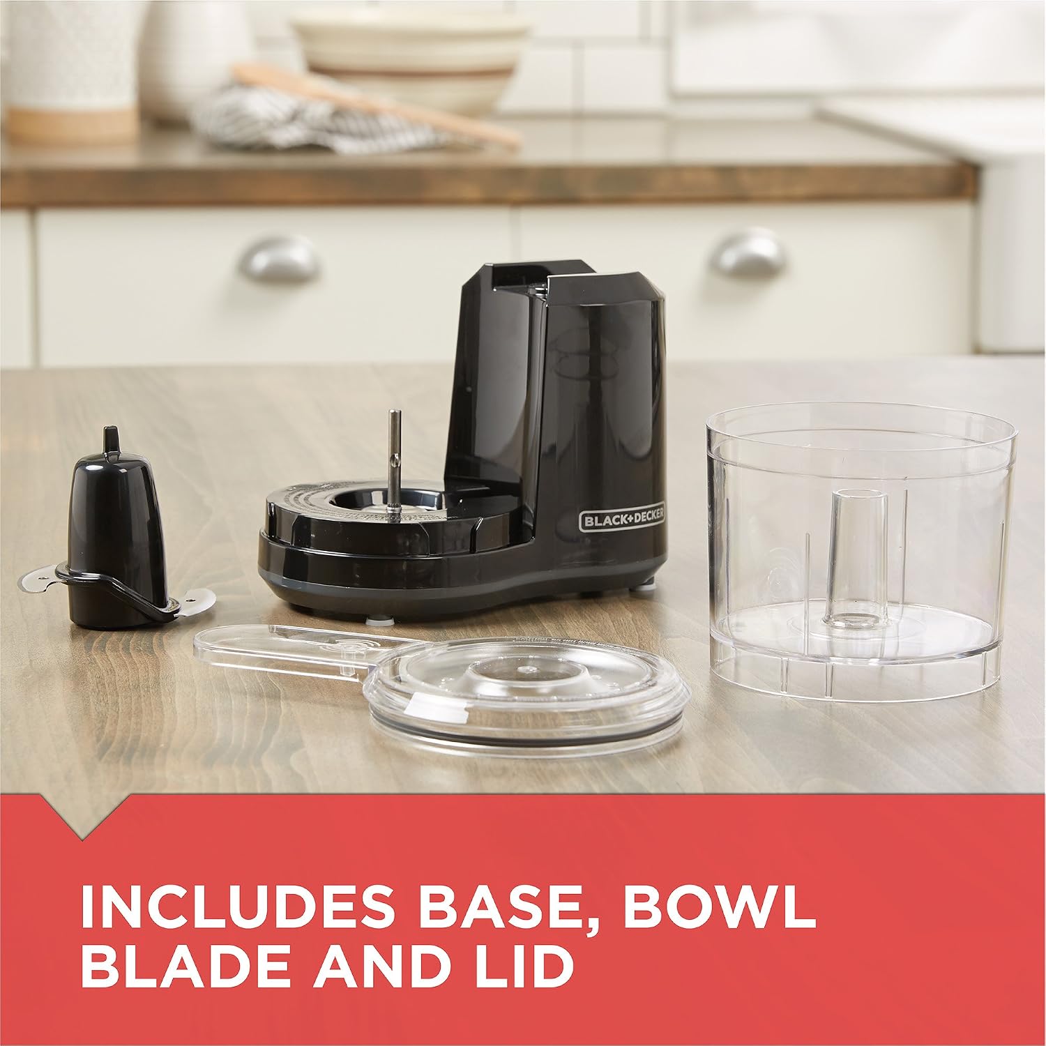 BLACK+DECKER 1.5-Cup Electric Food Chopper, One Touch Pulse, 150W Motor, Stay-Sharp Blade, Dishwasher Safe - Image 5