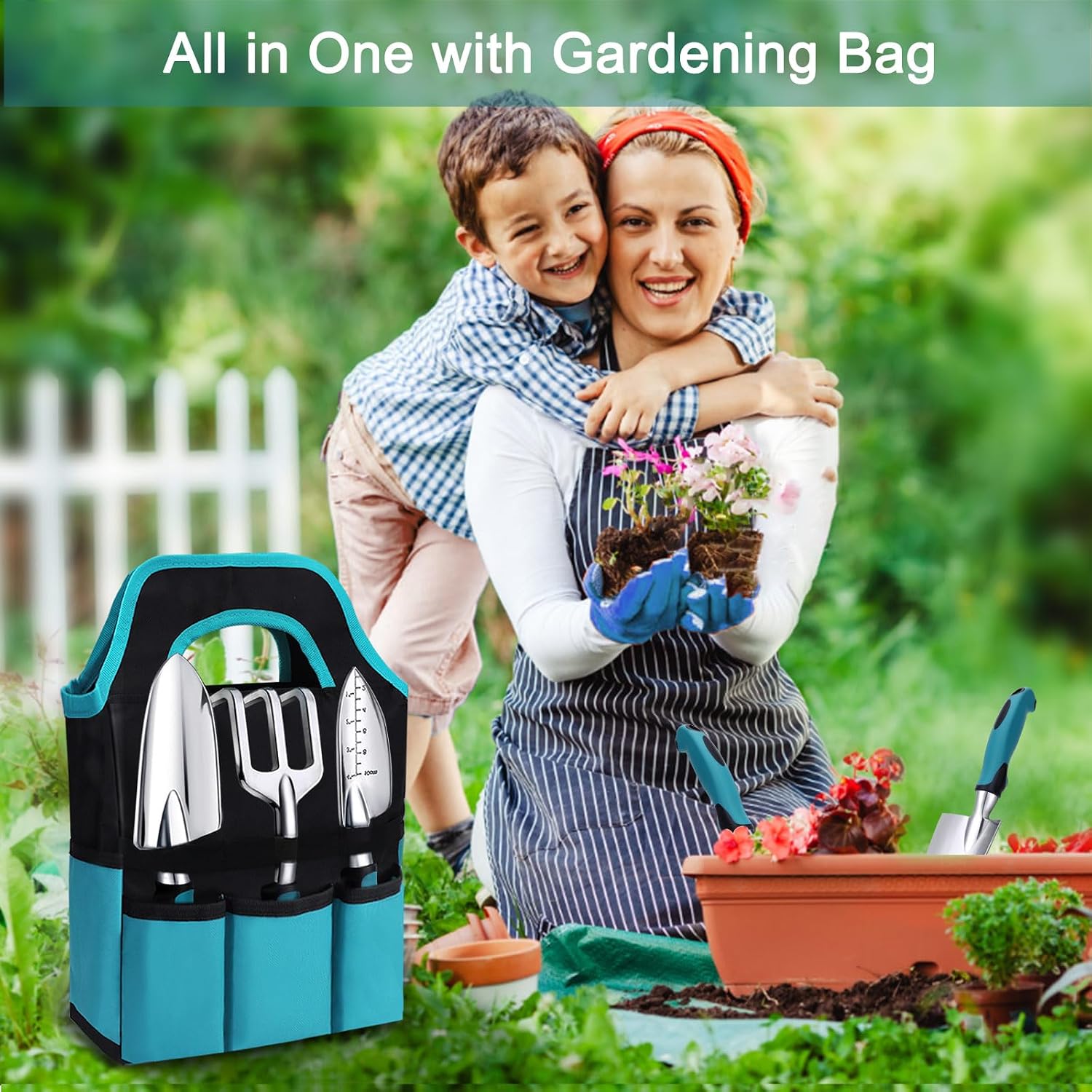 Kynup Garden Tool Set, Heavy Duty Aluminum Gardening Tools with Storage Bag - Image 6