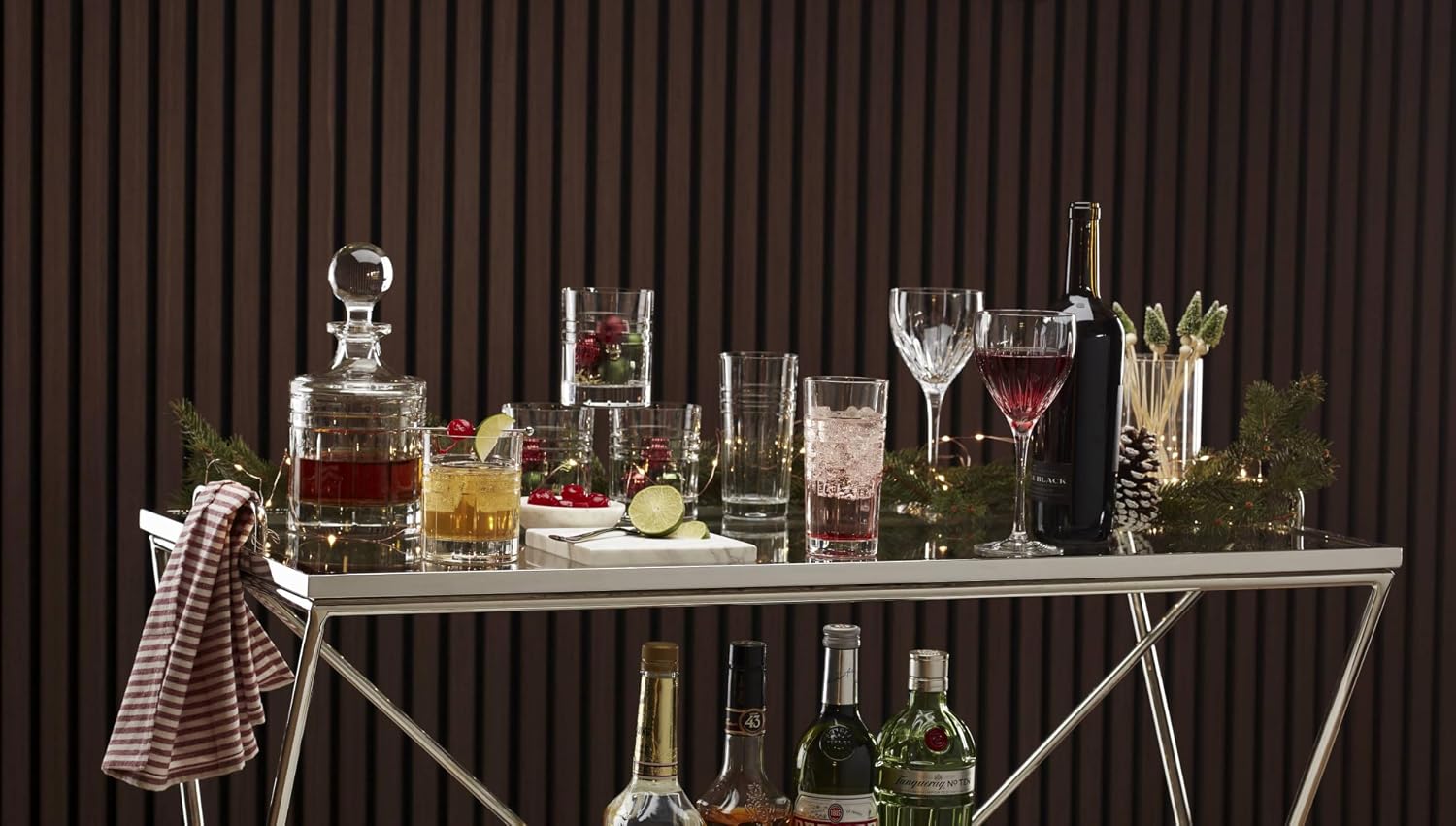 Reed & Barton Tempo Glassware Collection, Hiball Glasses, 14 Oz, Set of 4 - Image 5