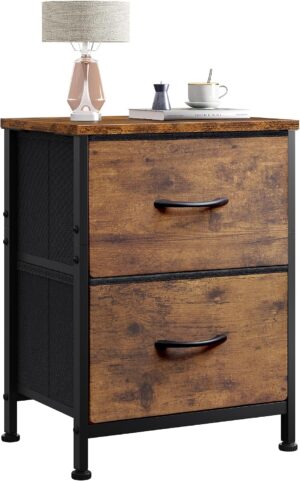 WLIVE Night Stand, Small Dresser wi...