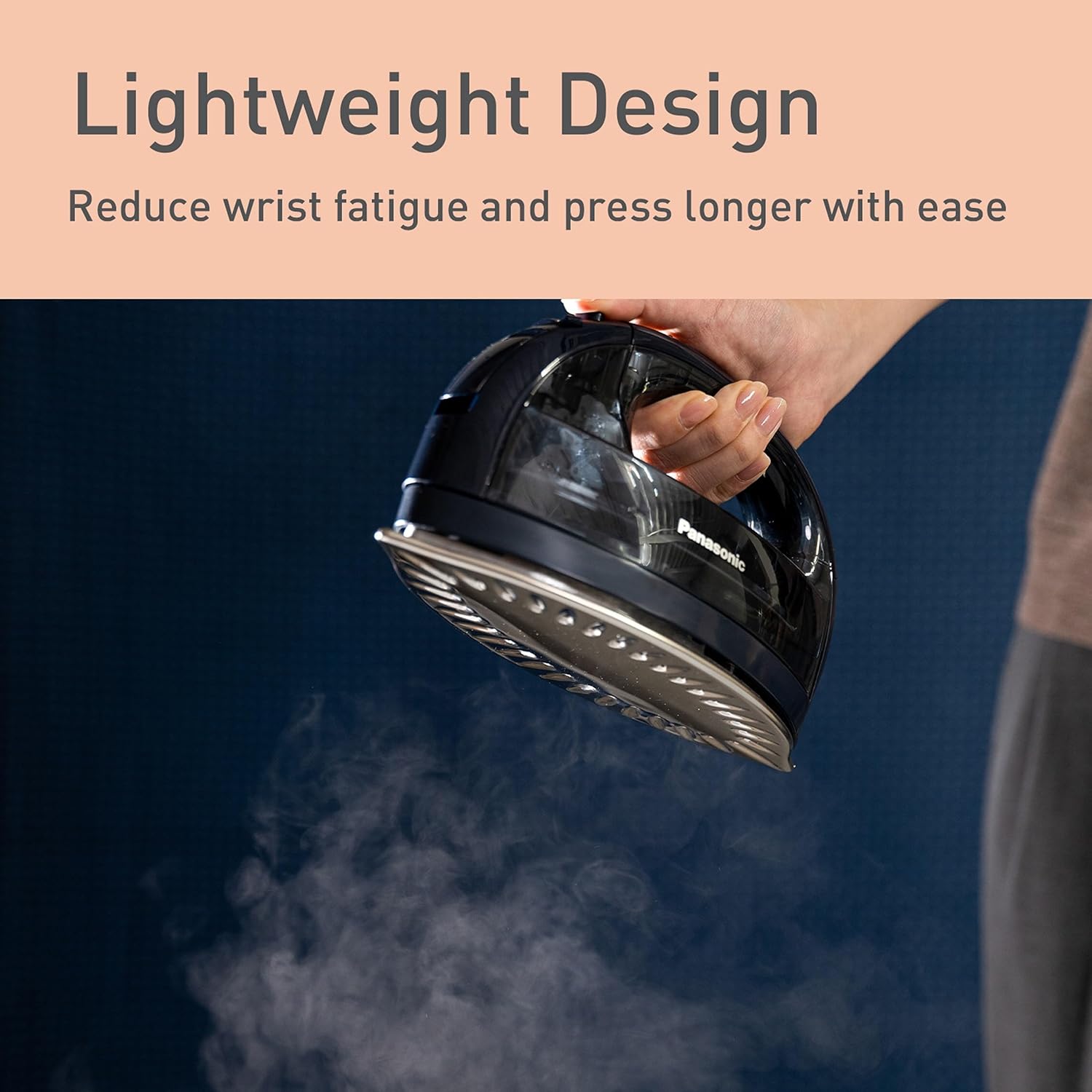 Panasonic NI-WL700A Cordless Steam/Dry Iron, 1500W, Black/Dark Blue - Image 5