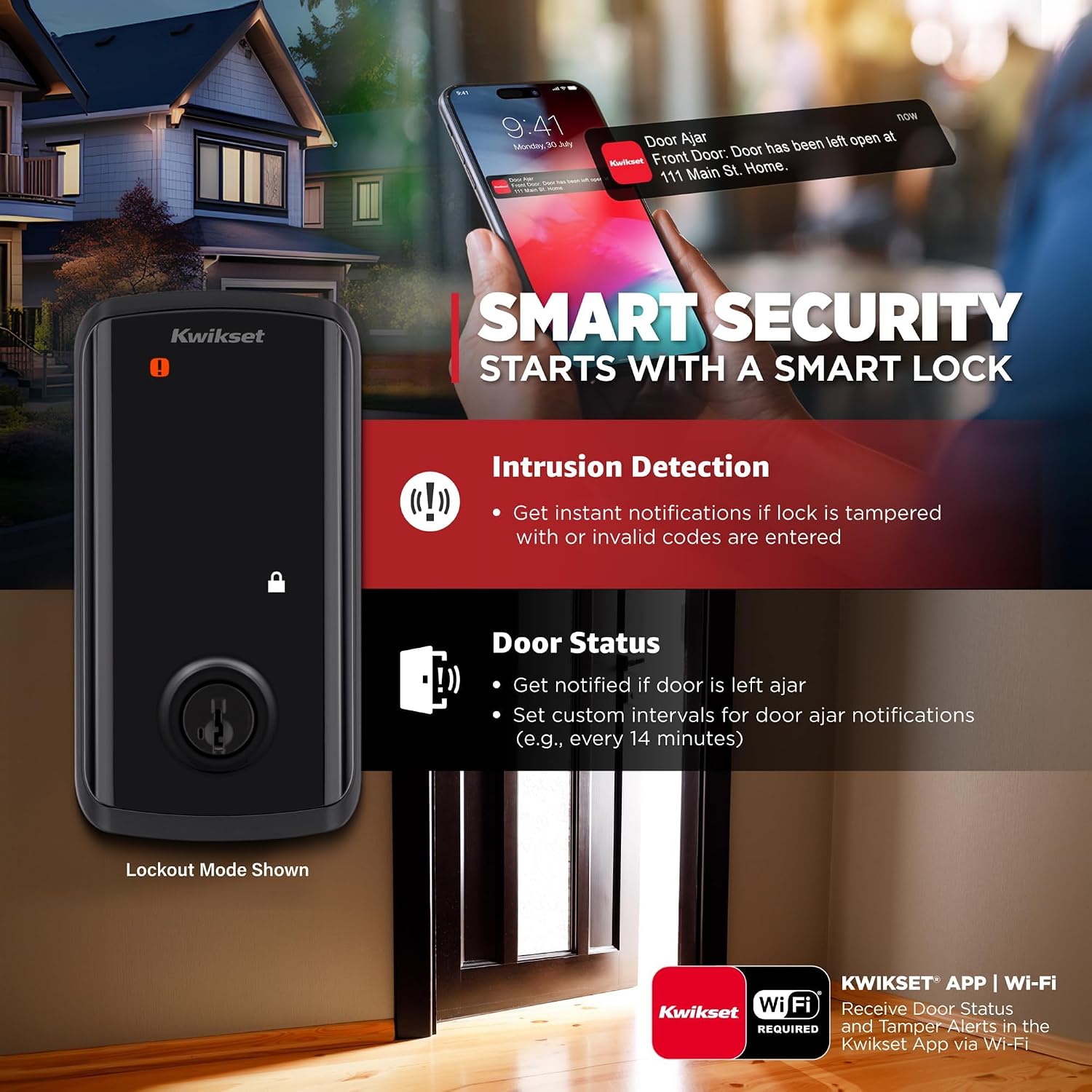 Kwikset Halo Select Plus Wi-Fi and Matter Enabled, Touchscreen Smart Lock - Image 7