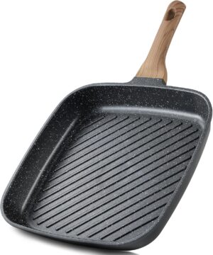 CAROTE 11 Inch Nonstick Grill Pan f...