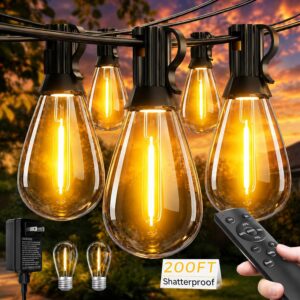 Tenmiro 200FT LED Outdoor String Li...