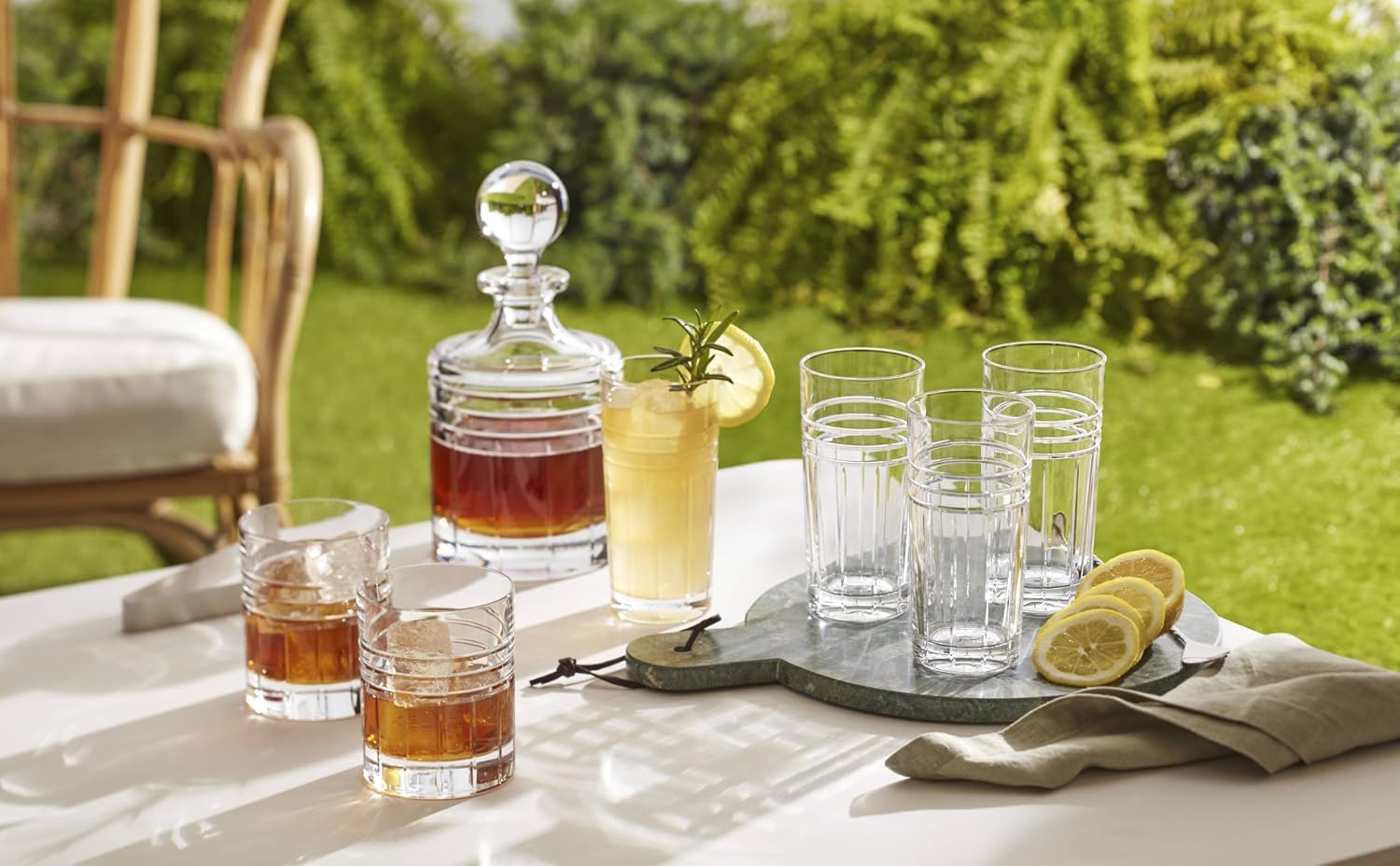 Reed & Barton Tempo Glassware Collection, Hiball Glasses, 14 Oz, Set of 4 - Image 3